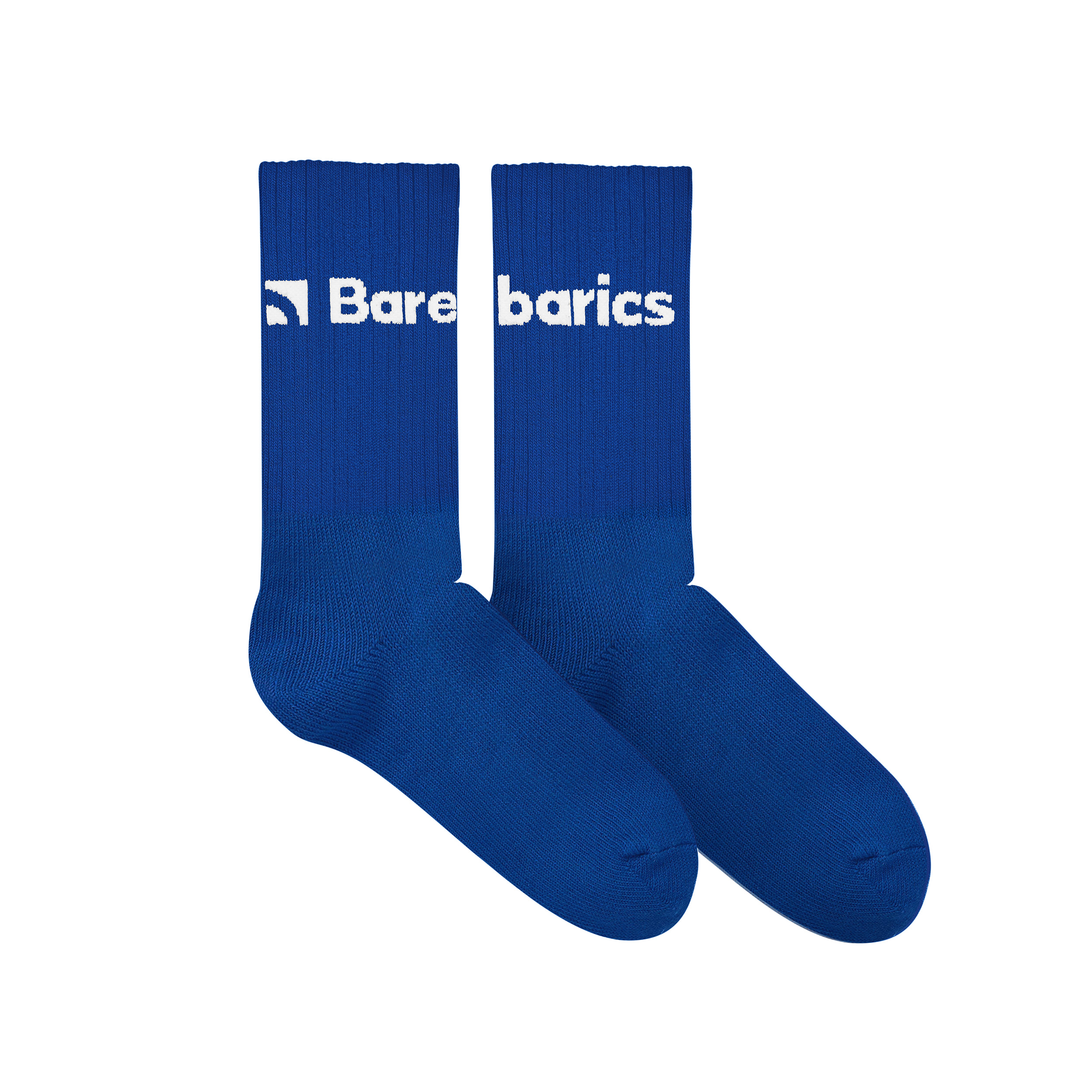 Barebarics - Barefoot Ponožky - Crew - Cobalt Blue - Big logo - Image 2