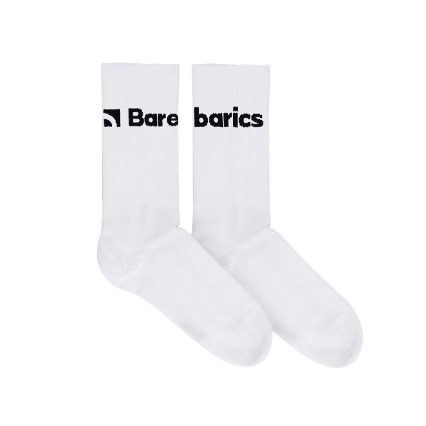 Barebarics - Barefoot Ponožky - Crew - White - Big logo - Image 2