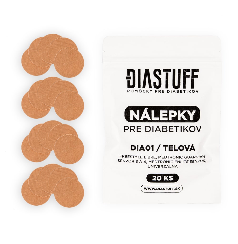 DIA01 - Univerzálna nálepka bez otvoru – plná (pre kanyly Medtronic, Quick – set, FreeStyle Libre) – telova - Image 2