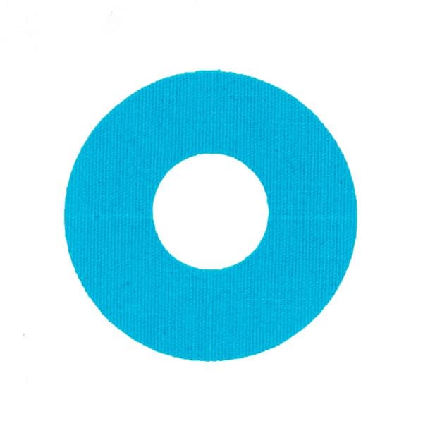 DIA02 - Univerzálna nálepka s otvorom (pre kanyly Medtronic, Quick – set, FreeStyle Libre) - modrá