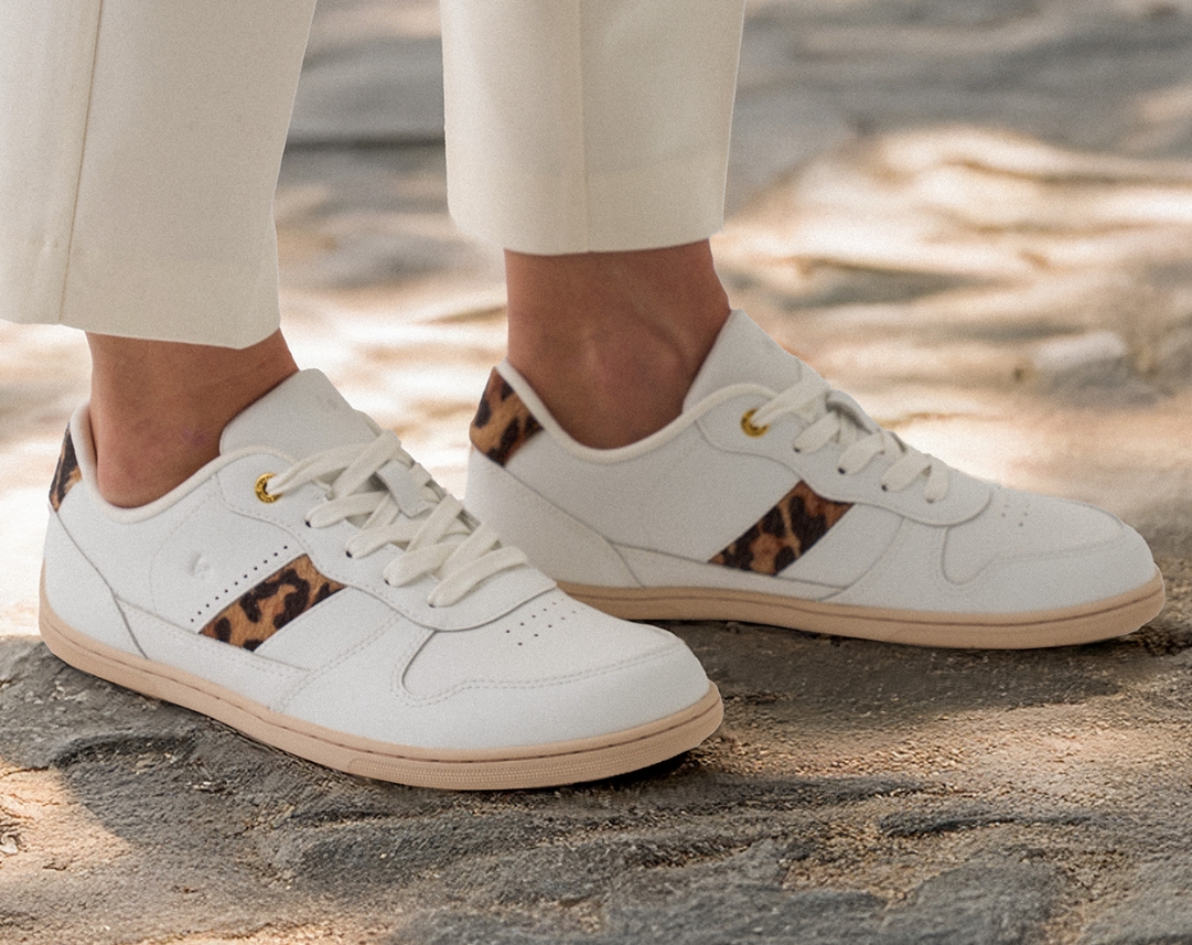 Barefoot tenisky Be Lenka Cellestia - White & Leopard - Image 2