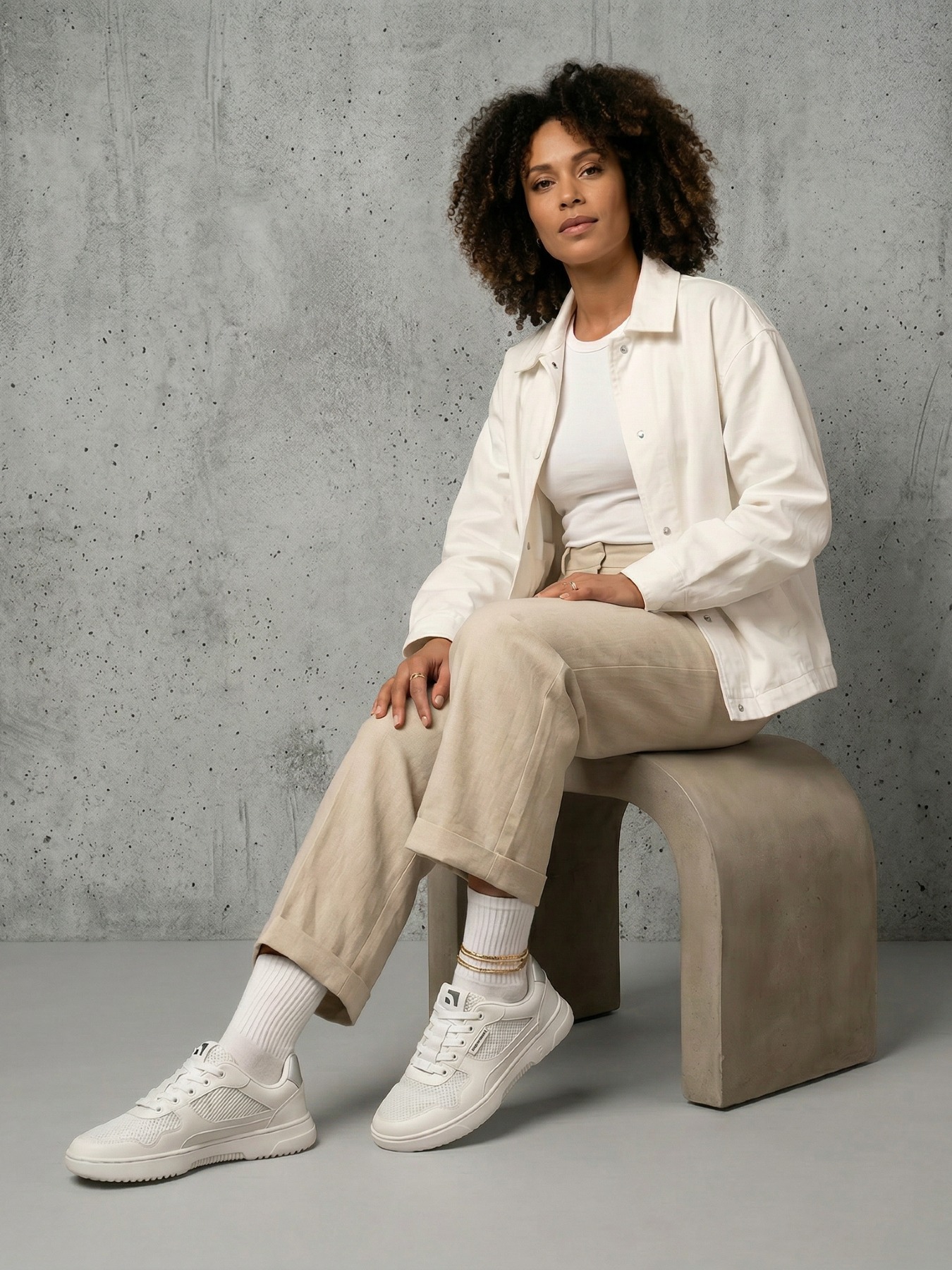 Barefoot tenisky Barebarics Zing - Fresh - White & Silver – Obrázok 3