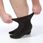 Diastuff Grip | Tenké protišmykové diabetické ponožky - čierne