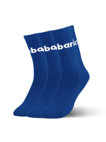 Barebarics - Barefoot Ponožky - Crew - Blue - Big logo - 3 pack