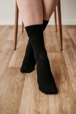 Barefoot ponožky - Crew - Essentials - Black - 3 pack – Obrázok 2