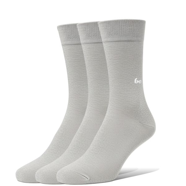 Barefoot ponožky - Crew - Essentials - Grey - 3 pack