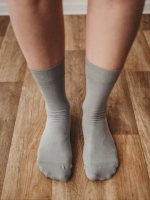 Barefoot ponožky - Crew - Essentials - Grey - 3 pack – Obrázok 2