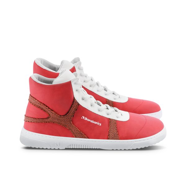 Barefoot tenisky Barebarics Hifly - Red & White