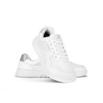 Barefoot tenisky Barebarics Zing - Fresh - White & Silver – Obrázok 2
