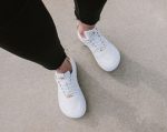 Barefoot tenisky Barebarics Zing - White & Gold - Leather – Obrázok 2