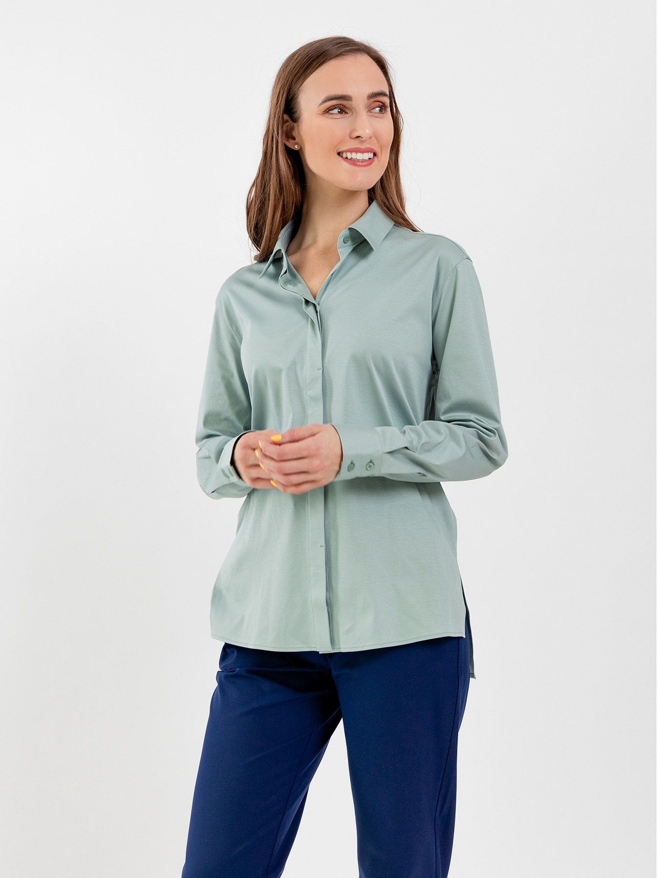 damska-kosela-be-lenka-essentials-pistachio-green-76976 Dámska košeľa Be Lenka Essentials - Pistachio Green – Obrázok 1