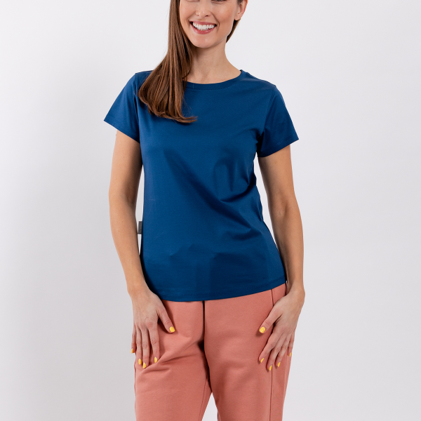 Dámske tričko s okrúhlym výstrihom Be Lenka Essentials - Navy