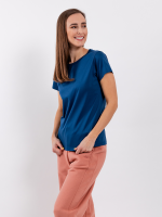 Dámske tričko s okrúhlym výstrihom Be Lenka Essentials - Navy – Obrázok 3