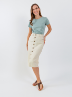 Dámske tričko s okrúhlym výstrihom Be Lenka Essentials - Pistachio Green – Obrázok 3