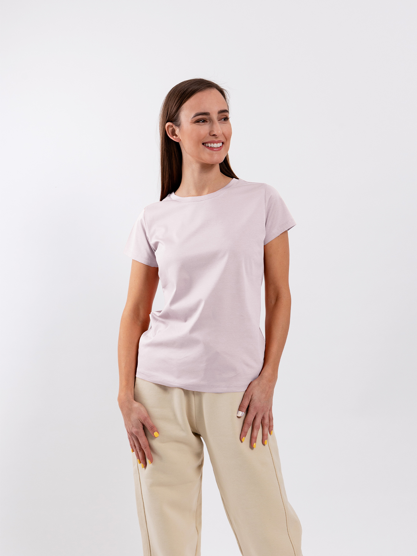damske-tricko-s-okruhlym-vystrihom-be-lenka-essentials-powder-pink-93732 Dámske tričko s okrúhlym výstrihom Be Lenka Essentials - Powder Pink – Obrázok 1