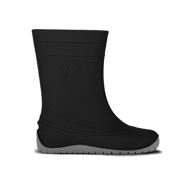 Detské barefoot gumáky Be Lenka Pudds - Black