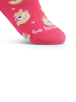Detské barefoot ponožky Be Lenka Kids - Crew - Unicorn - BubleGum Pink