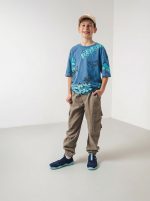 Detské barefoot Slip-on topánky Be Lenka Luppo Junior - Blue & Aqua – Obrázok 2