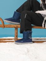 Detské barefoot snehule Be Lenka Ailo Junior - Dark Blue – Obrázok 2