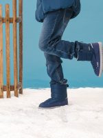 Detské barefoot snehule Be Lenka Ailo Kids - Dark Blue – Obrázok 2