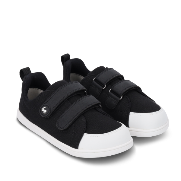 Detské barefoot tenisky Be Lenka Canvi Kids - Black & White