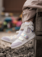 Detské barefoot tenisky Be Lenka Energise Kids - White & Iridescent – Obrázok 3
