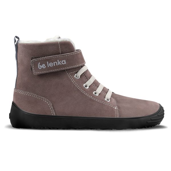 Detské zimné barefoot topánky Be Lenka Winter Kids - Chocolate