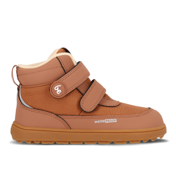 Detské zimné barefoot topánky Be Lenka Zippu Junior - All Brown