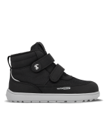 Detské zimné barefoot topánky Be Lenka Zippu Kids - Black & Grey
