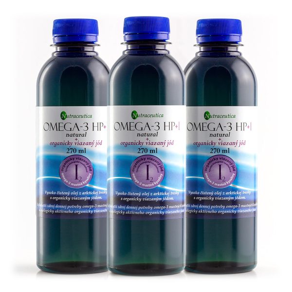 OMEGA-3 HP+I natural výhodné trojbalenie