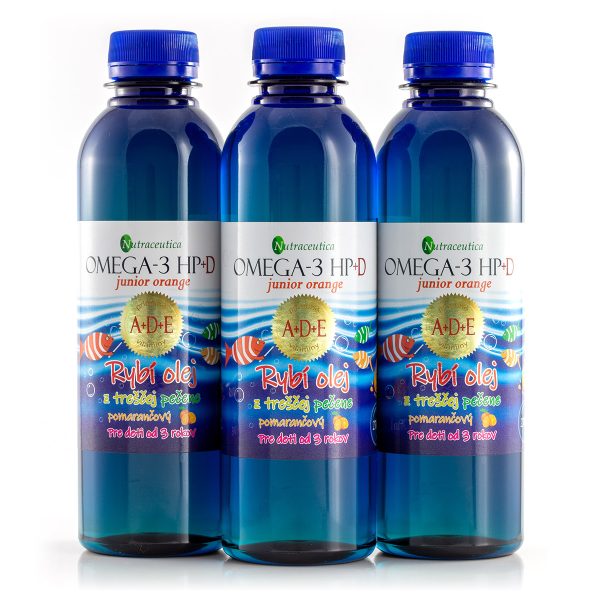 OMEGA-3 HP+D junior orange výhodné trojbalenie