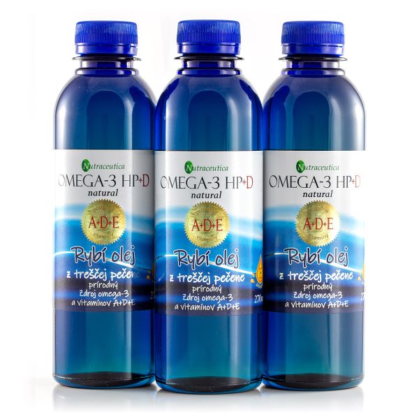 OMEGA-3 HP+D natural výhodné trojbalenie