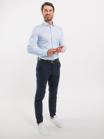 Pánska košeľa slim Be Lenka Essentials - Blue and White – Obrázok 3