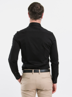 Pánska košeľa slim Be Lenka Essentials - Jet Black – Obrázok 2