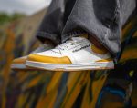 Barefoot tenisky Barebarics Wave - White & Sunset Yellow – Obrázok 2