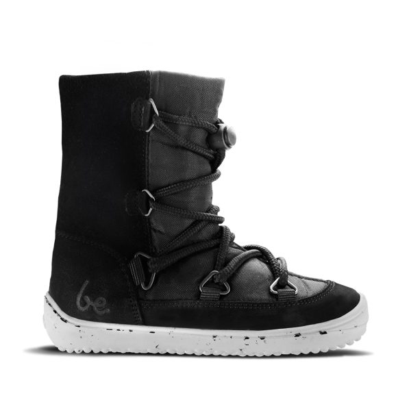 Detské zimné barefoot topánky Be Lenka Snowfox Kids 2.0 - Black