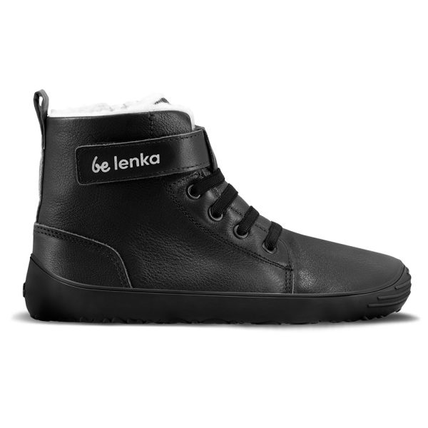 Detské zimné barefoot topánky Be Lenka Winter Kids - All Black