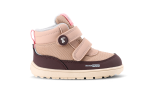 Detské zimné barefoot topánky Be Lenka Zippu Preschool - Beige & Burgundy
