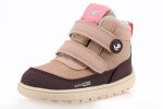 Detské zimné barefoot topánky Be Lenka Zippu Preschool - Beige & Burgundy – Obrázok 2