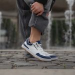Barefoot tenisky Barebarics Wave - White & Dark Blue – Obrázok 2